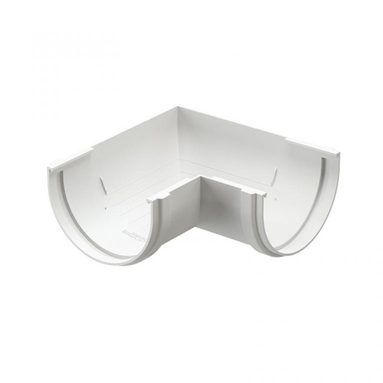 Угловой элемент желоба 90° DOCKE LUX, пломбир